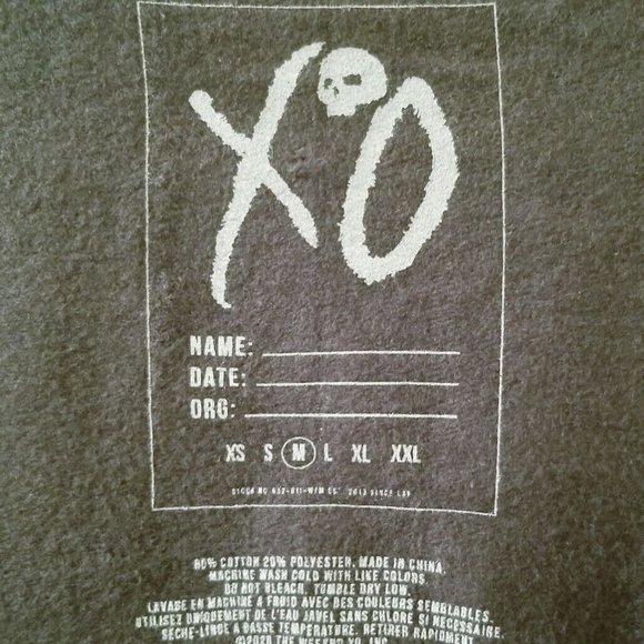 NAV XO Men's Hoodie Turks Sz Medium Black Colorful Graphic Pullover Weeknd - Picture 3 of 7
